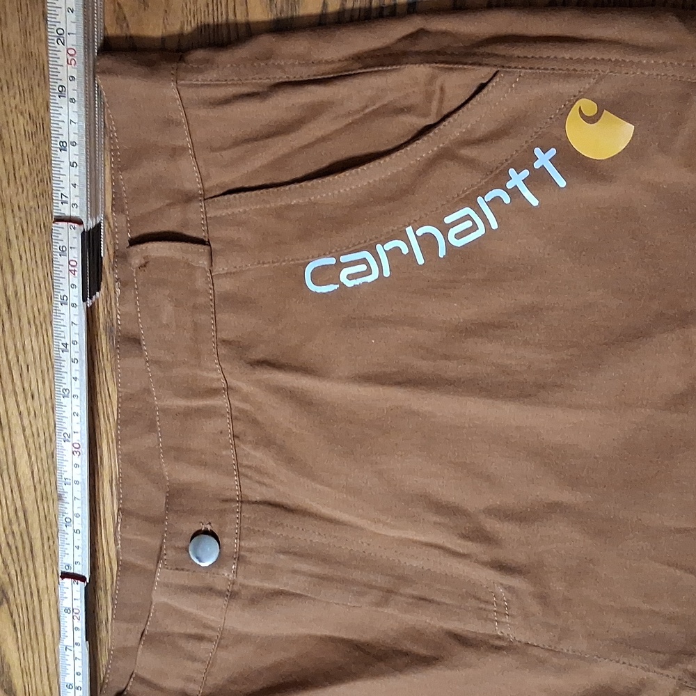 CARHARTT Shorts Mens BROWN BRICK 2XL Used OUTDOORS Preowned XXL Cargo ? - Picture 6 of 8